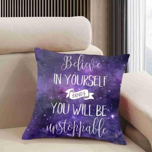 Pillow Cushion Nordic Sofa Plush Pillow Purple Pattern Living Pillow Office Cushion Room Cushion Siesta Decoration S1J0