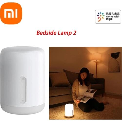 New Version Xiaomi Mijia Bedside Lamp 2 Smart Light voice control touch switch smart APP color adjustment For Apple Homekit Siri
