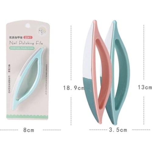 Professional Large Nail Files Nail DIY Buffing Curve Manicure Tools Polish Set With Plastic Easy Holder