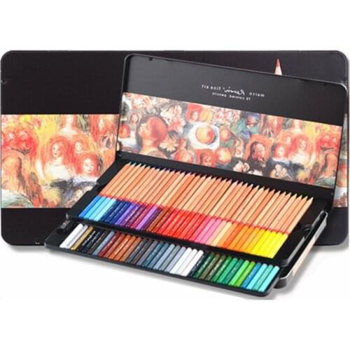 24/36/48/72/100 Professional Oily Color Pencils Marco Renoir Fine Colored Drawing Sketch Pencil Set Art Supplies For School 3100