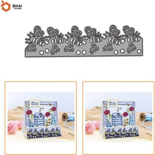 Carbon Steel Metal Cutting Die DIY Bee Lace Suitable for Decorative Scrapbook Album Festival Card Making 2021