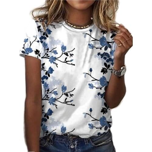 Женские свободные футболки SLACTION China At AliExpress