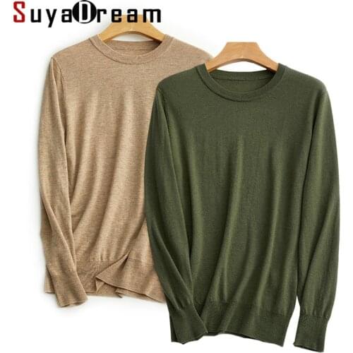 SuyaDream Mens Wool Sweaters