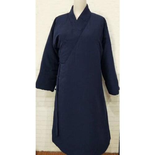 Unisex wudang winter&Autumn coat Taoist robes kung fu martial arts uniforms Taoism tai chi suits blue/black