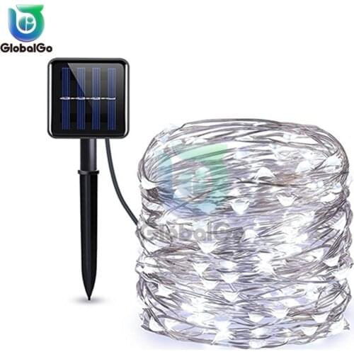 100 LED Solar Light Waterproof Fairy Garland Lights String Outdoor Holiday Christmas Party Wedding Solar Lamp Decor
