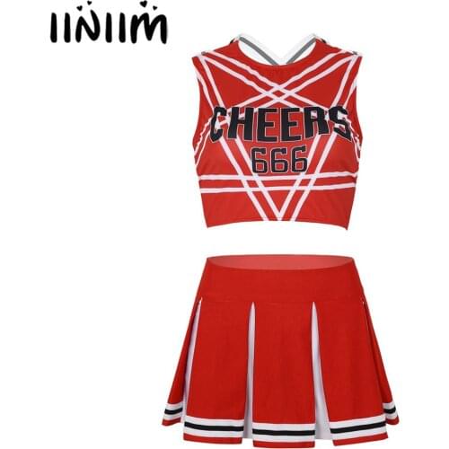 Women Sexy Japanese Cosplay Uniform School Girl Lingerie Gleeing Cheerleader Halloween Exotic Costumes Female Dance Clubwear