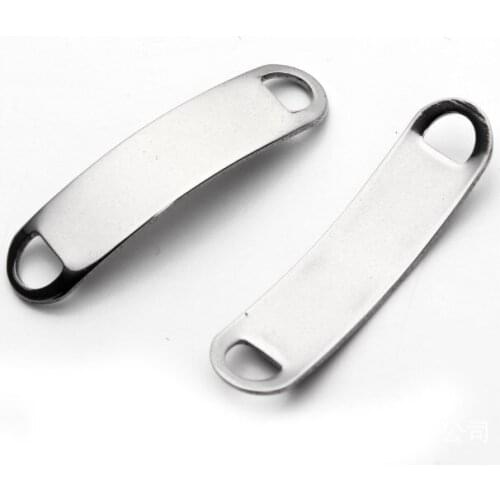 10pcs/lot 40*10mm Connector Metal Alloy Spacer Hole Beads Flat Beads For DIY bracelet Jewelry Making fsg4s