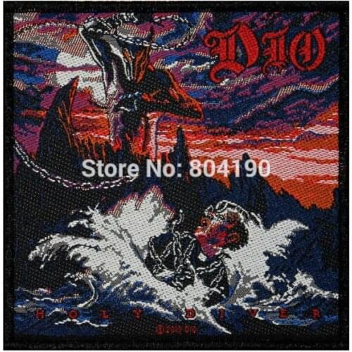 4" DIO Holy Diver Album Cover Art Hardcore Band Embroidered IRON ON and SEW ON Patch Heavy Metal Custom patch