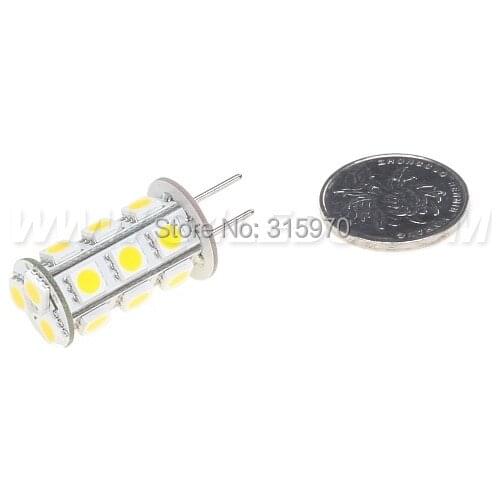 5pcs/lot GY6.35 Dimmable G6.35 led LAMP LIGHT 12VAC/12VDC/24VDC 18LED 5050SMD 3W 360-396LM White Warm White