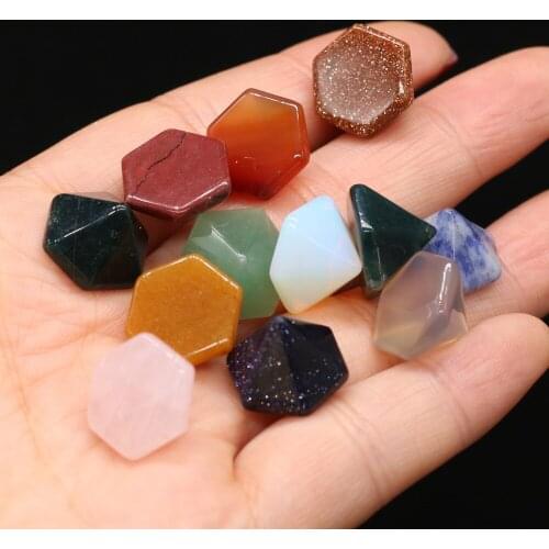 5Pcs/lot Natural Stone Opal Crystal Pyramid Set Reiki Heal 7 Chakra Blue Sand for Fashion Jewelry Making DIY Women Gift