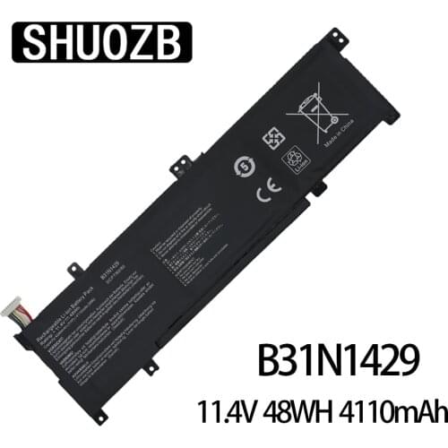 B31N1429 Laptop Battery For ASUS A501L A501LX A501L A501LB5200 K501U K501UX K501UB K501UW K501LB K501LX K501L 48WH 4110mAh New