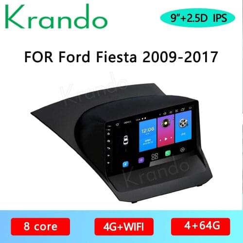 Krando Android 10.0 9" For Ford Fiesta 2009-2017 Car Radio Mavigation Radio Audio Stereo WIFI
