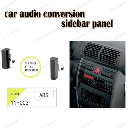 CD conversion sidebar panel FOR AU-DI A3 (8L) 1996-2000 ABS material original car interior colors black 1-DIN