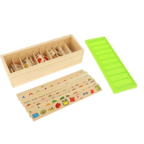 Wooden Sorting Toys Educational Toys Learning Game Fine Motor Skills for Toddlers Kids Age 2 3 4 Year Old Birthday Gift