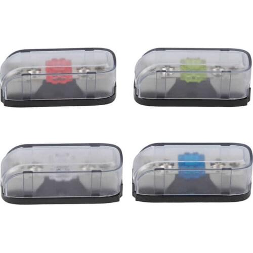 Stereo Audio Fuse Holder Single Way AGU Fuse Box Distribution Block for Car Boat RV Fuse Distribution Block Car Accessories