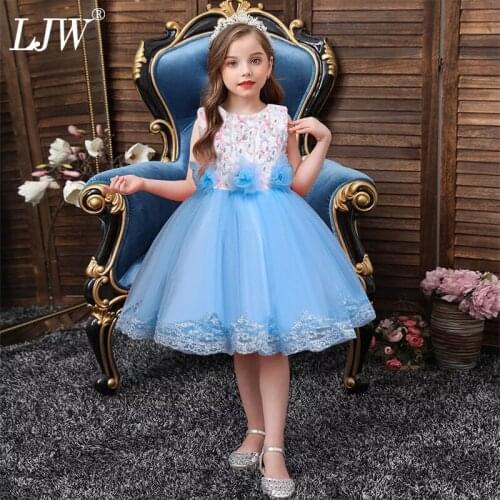 Flower girl dress for Girls tutu Kids Clothing Lace Elegent Sleeveless Girls Dresses for Girls Princess Party Custumes 2-10 Year