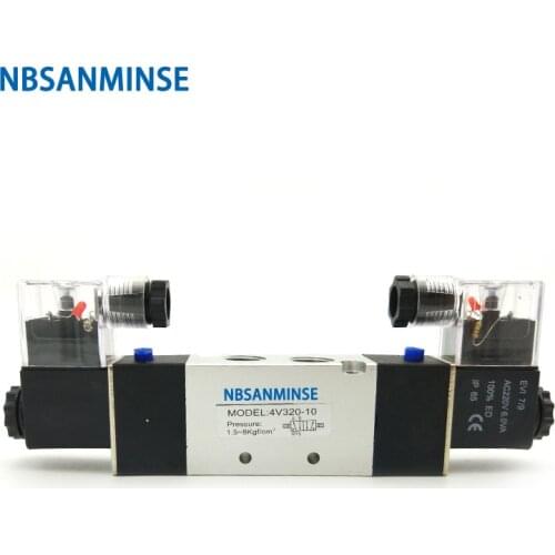 4V310 4V320 4V330 Air Solenoid Valve G1/4 G3/8 Electromagnetic Valve AirTac Type Pneumatic Valve NBSANMINSE