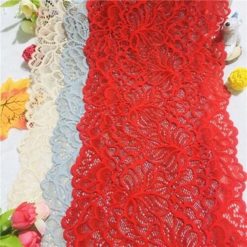 NO1717 20cm Wide Polychromatic Stretch Clothing Accessories Lace sewing for Underwear