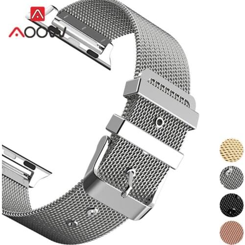 Milanese Loop Strap for Apple Watch 4 5 40mm 44mm 38mm 42mm Stainless Steel Metal Men Women Bracelet Band Belt for iWatch 1 2 3
