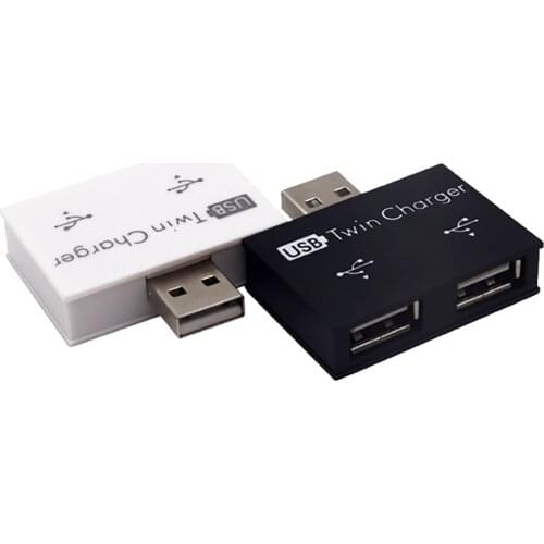 Mini USB Hub to 2 Port Charger Hub Adapter Hot Sale fashion New USB Splitter for Phone Tablet Computer High Quality