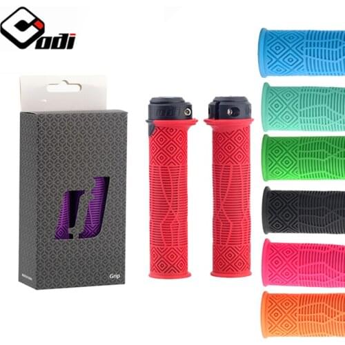 ODI Handlebar Grips 135mm Lock Bicycle Grip Antislip Rubber bar grips for Road Bicycle Bar cover MTB BMX Folding Bike parts