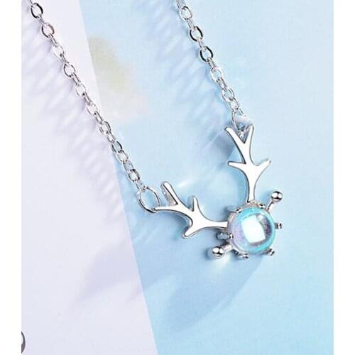 New Natural Moonstone 925 sterling silver Chokers Necklaces for Women Fashion Party Birthday Jewelry Gifts High Quality