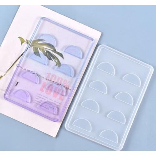 Crystal Epoxy Resin Mold Eyelash Tray Silicone Mould DIY Crafts Jewelry Storage Box Making Tool