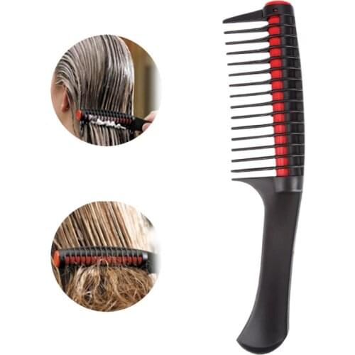 Professional Wide Tooth Hair Comb Hair Dyeing Coloring Combs Detangling Hair Brush Hair Styling Barber Tools Salon Accessories