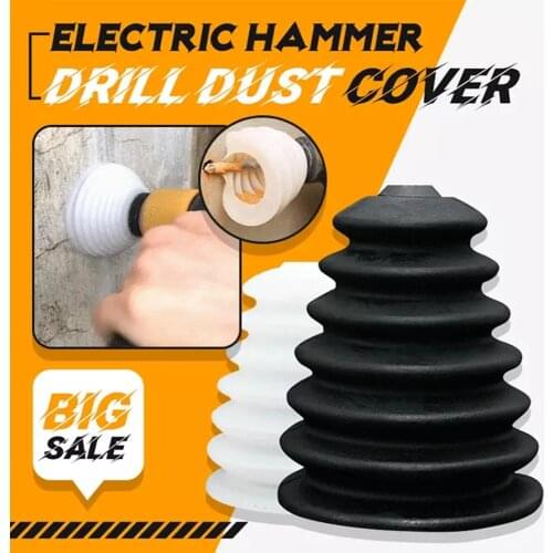 Electric Drill Dust Cover Rubber Impact Hammer Drill Dust Collector Dustproof Device Power Tool Accessories Woodworking Tools
