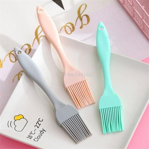 Silicone Basting Brush High Heat Resisting Liquid Oil Honey Brush BBQ Utensil Safety Kitchen Cooking Accessories