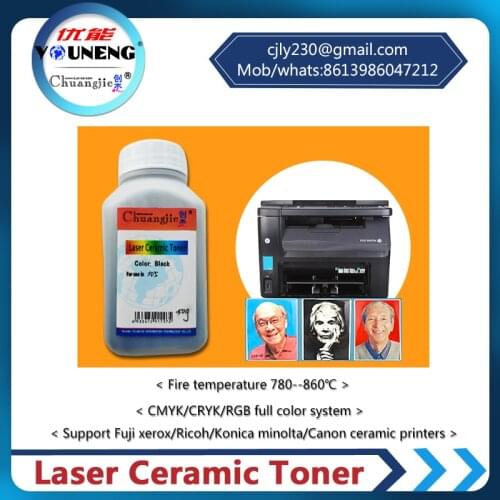 Compatible laser ceramic toner for xerox 6510 6500 215 color copier,ceramic toner powder Black 50 grams