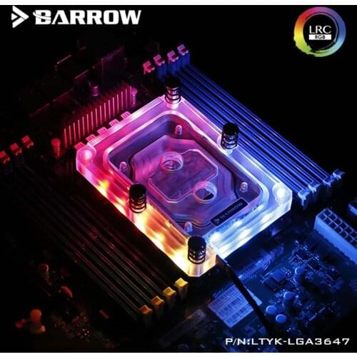 Barrow PC water cooling Radiator cpu cooler processor Water Block for SKYLAKE-E-LGA3647 water cooler building LTYK-LGA3647