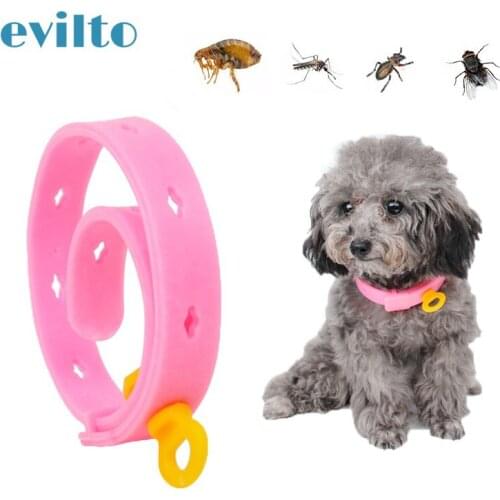 1pcs Adjustable Pet Collar For Flea Dog AntiFlea Collar Anti Flea Tick Mite Louse Collar Pet Protect Rubber Necklace Pet Supply