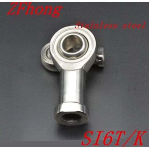 1pc si6t/k 6mm stainless steel right hand female thread rod end bearing