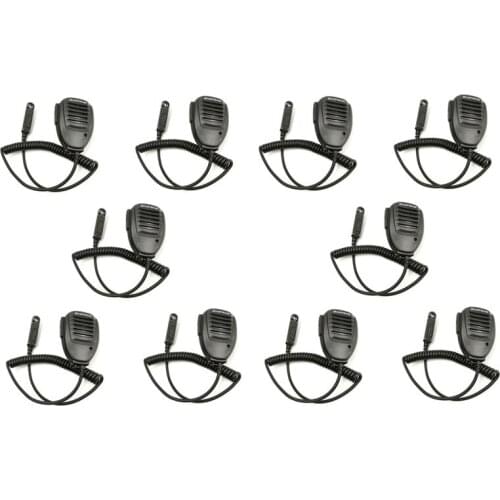 10PCS Heavy Duty Waterproof PTT Mic Speaker Microphone for Baofeng BF-UV9R UV9R BF-A58 BF-9700 UV-9R Plus Radio Walkie Talkie