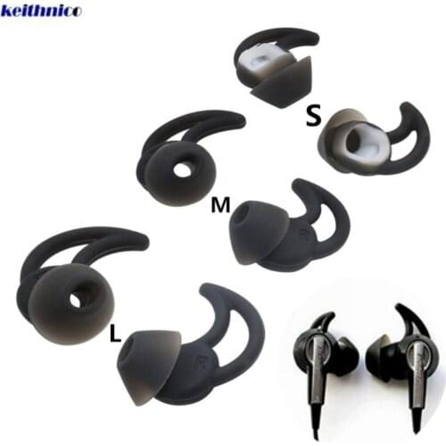 3 Pairs Replacement Noise Cancelling Silicone Earbuds Ear Tips Bud for Bose QC20 QC30 SIE2 IE3 Soundsport Wileless Earphones
