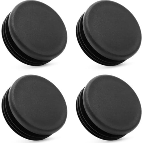 4 - 2" Round Tubing Plastic Plug End Cap 2 Inch Post Hole Tube Pipe OD Diameter