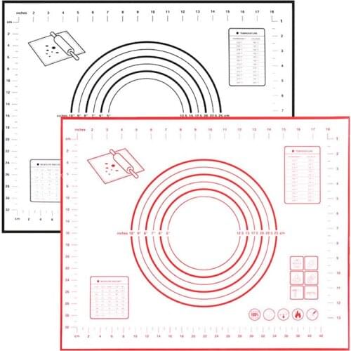 Food Grade Silicone for Macaroon Pastry Cookie 2Colors Bake Liner Pad Non-slip Rolling Dough Mat 1Pcs Kitchen Supplies