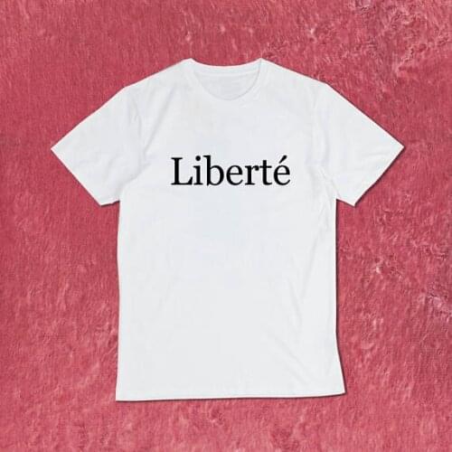 Liberte T-Shirt moletom do tumblr t shirt casual tops aesthetic t shirt blusa tumblr girl t shirt Unisex Liberte tops t shirt