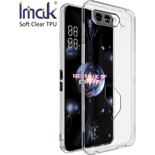 IMAK Clear Transparent TPU Case For Asus ROG Phone 5 Rog 5 Soft Silicone Cover