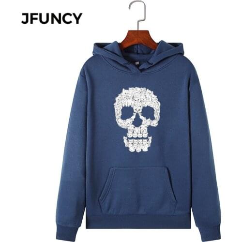 JFUNCY 2020 New Print Women Hoodie Long Sleeve Autumn Pullover Female Hooded Sweatshirt Woman Casual Hoodies Sportwear