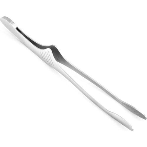 BBQ Food Barbecue Clip Stainless Steel Grill Cooking Tong Kitchen Bread Baking Outdoor Grilling Clamp Kitchen Tong