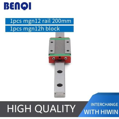 3D PRINTER linear guide rail 200mm + 1pc MGN12H block