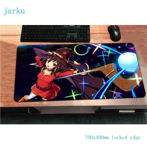 Megumin mousepad 700x400x3mm Indie Pop Computer mouse mat gamer gamepad pc gamer Aestheticism gaming mousemat desk pad padmouse