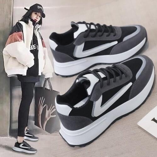 Okkdey oldfathershoe Female ins tide 2021 spring new net red students all-match womens shoes casual sports forrest shoes