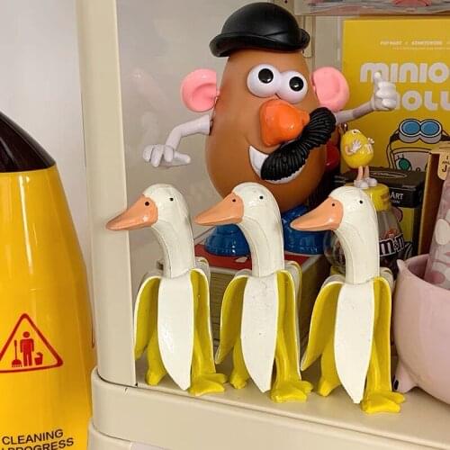 Funny Ornaments Banana Duck Creative Decoration Home Shop Photo Props Interesting Gifts Desktop Ornaments Lovely Crafts Art