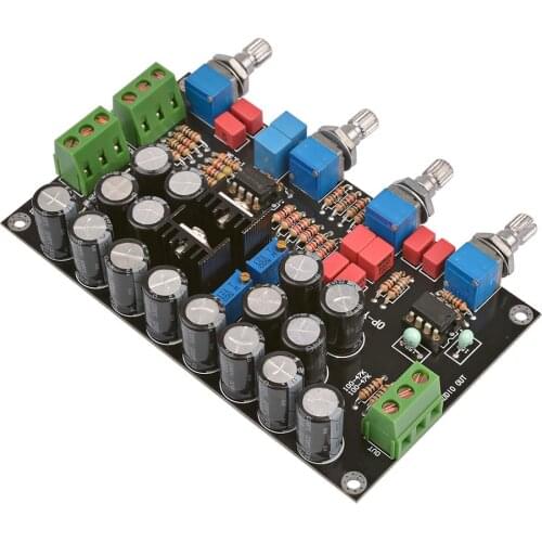 AIYIMA HIFI Preamp Tone Control Board NE5532 OP AMP Preamplifier Volume Control DIY For Power Amplifiers Audio Board Dual