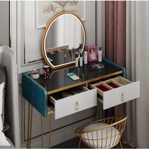 New dressing table storage cabinet integrated light luxury make-up table network
