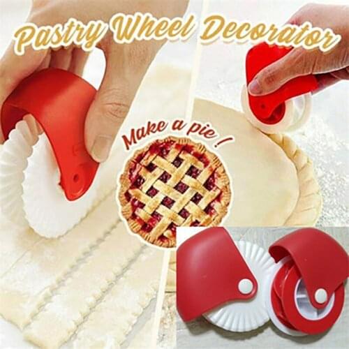 Pizza Pastry Lattice Cutter Manual Cutting Wheel Roller Household Plastic Pastry Pie Decor Cutter Kitchen Accessories