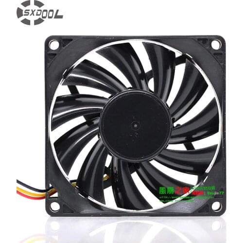 SXDOOL DF0801512RFUN 12V 0.34A 8cm 80mm Slim Fan 2000 rpm 8015 chassis / CPU fan